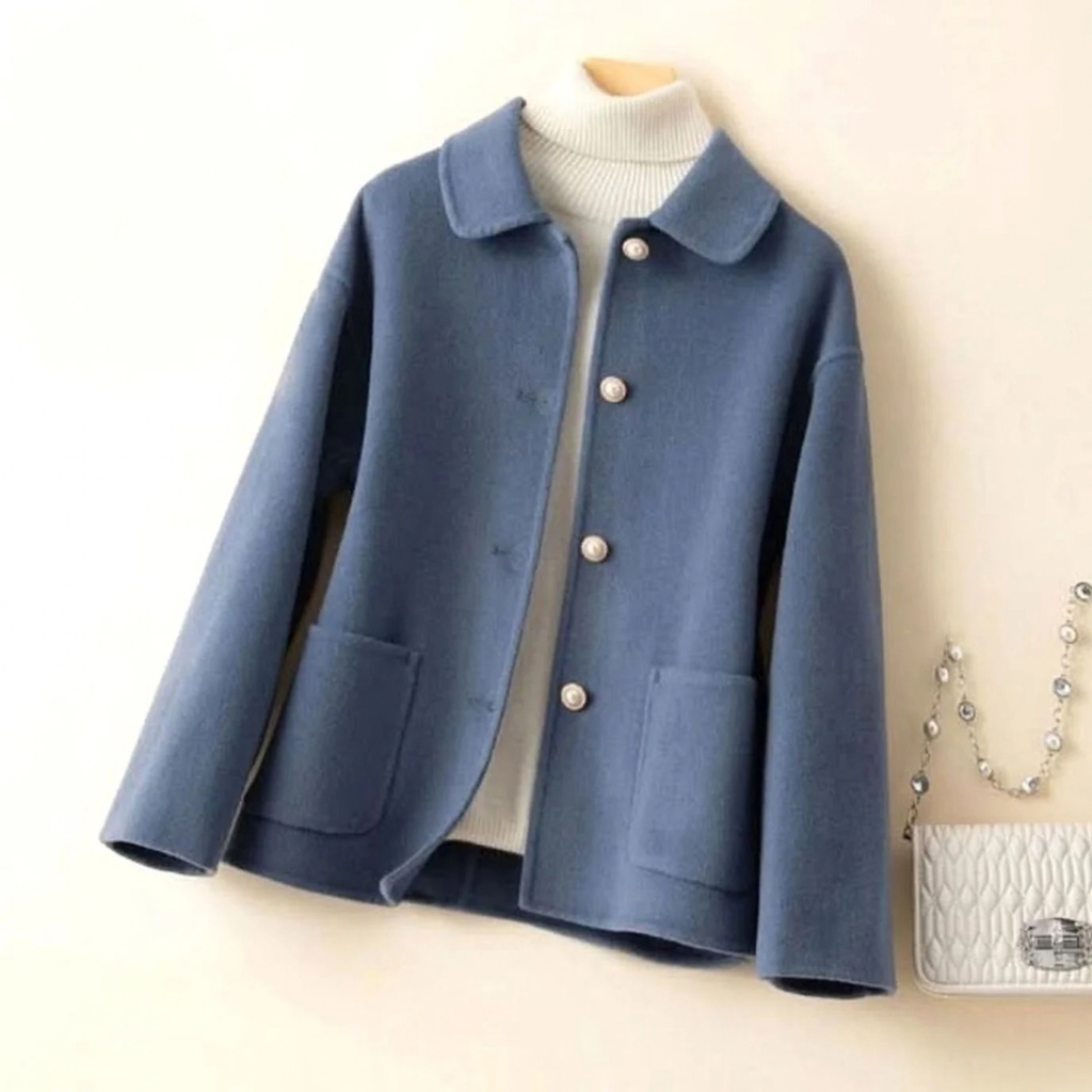 Cornelia | Damen Winterjacke mit Kragen und Knöpfen