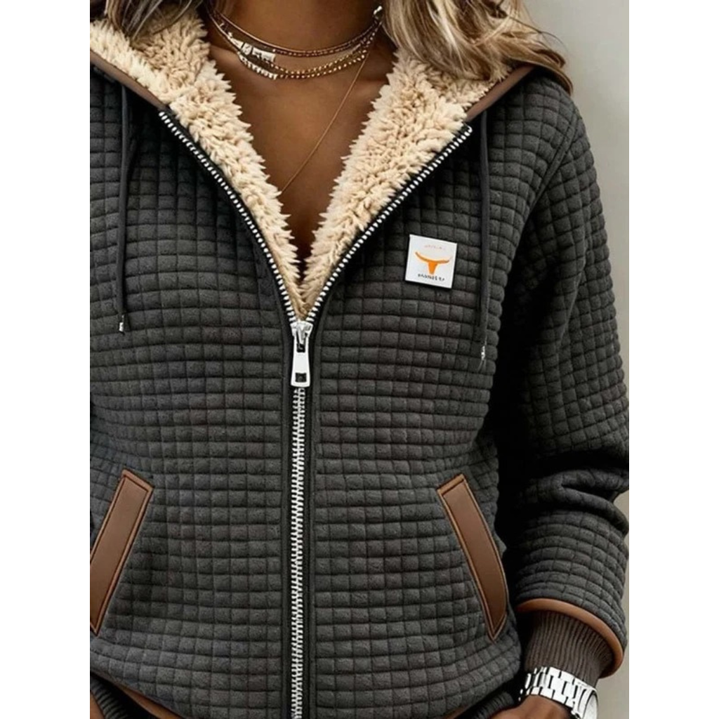 Cosima | Damen Winterjacke mit Kapuze im Freizeit Design