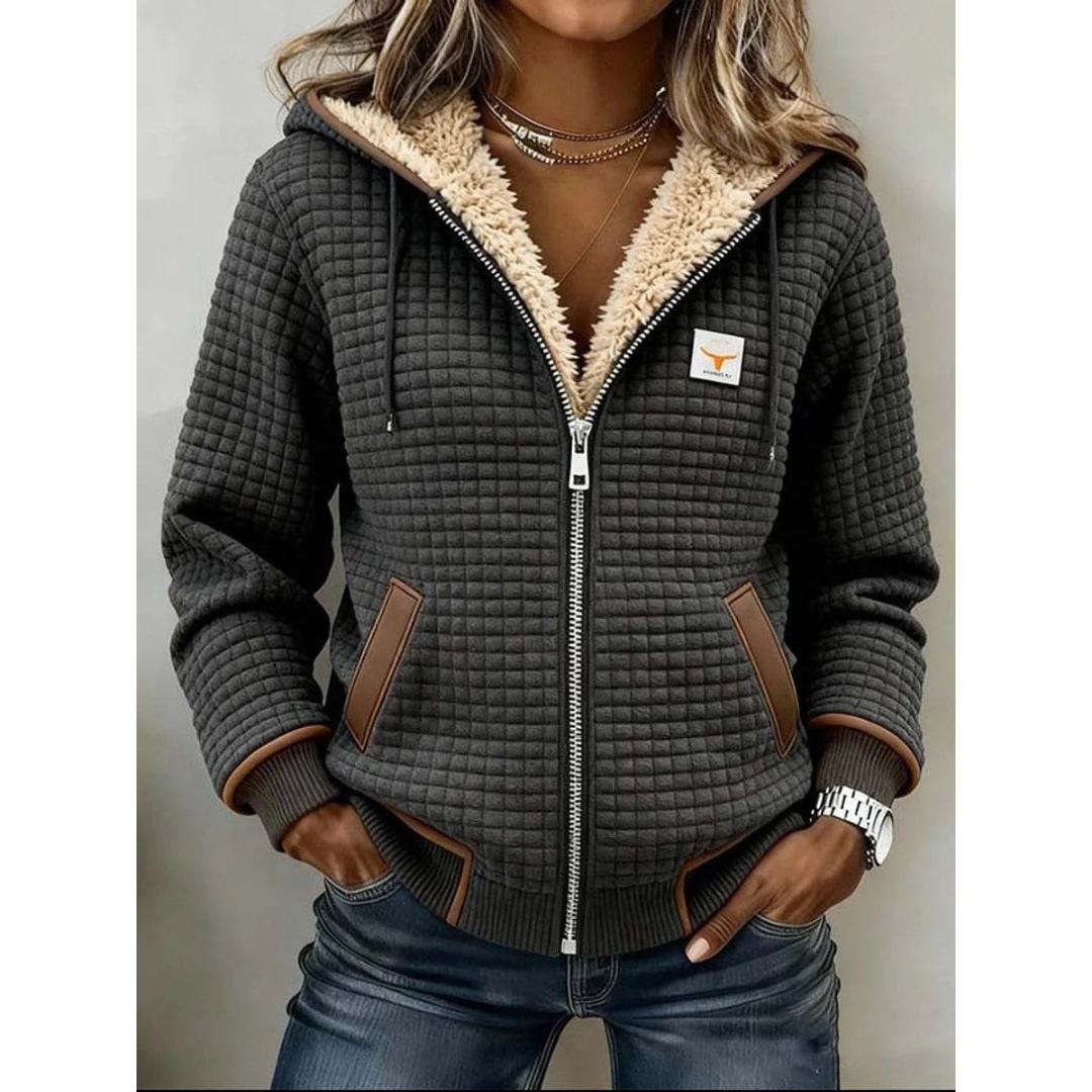 Cosima | Damen Winterjacke mit Kapuze im Freizeit Design