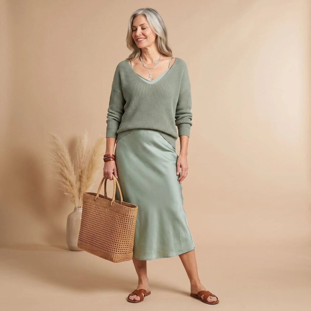 Dagmar | Damen Abendkleid mit Langarm