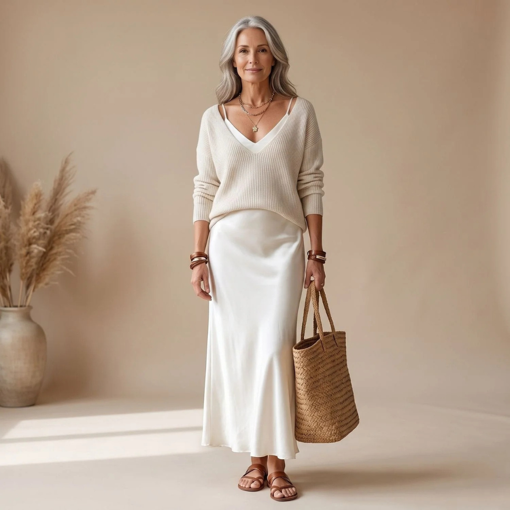 Dagmar | Damen Abendkleid mit Langarm