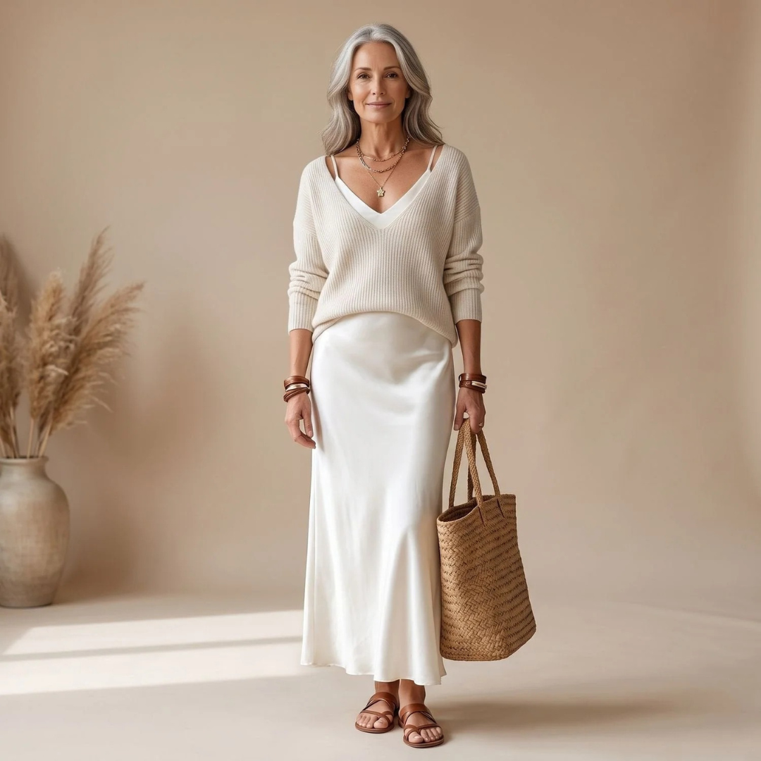 Dagmar | Damen Abendkleid mit Langarm