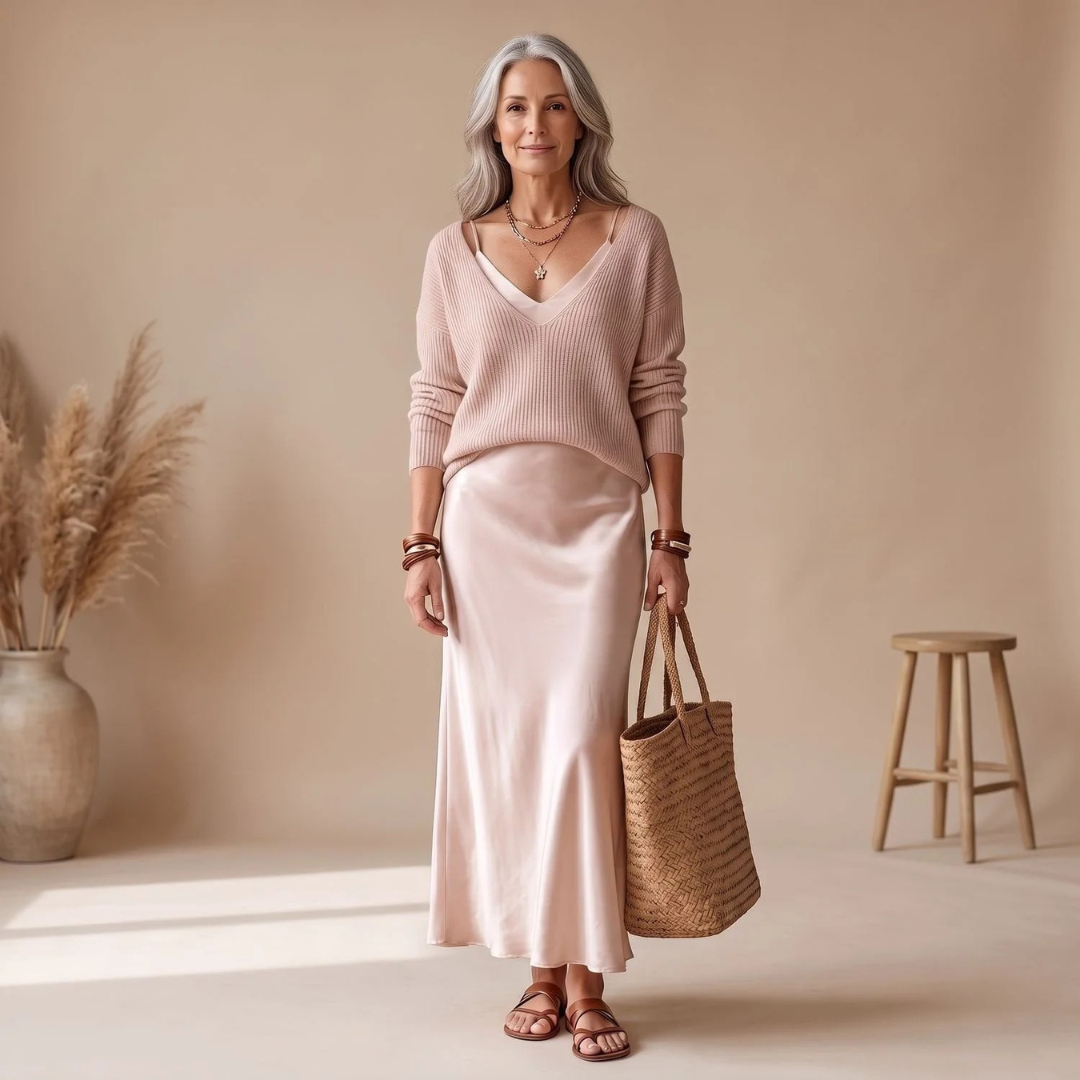 Dagmar | Damen Abendkleid mit Langarm