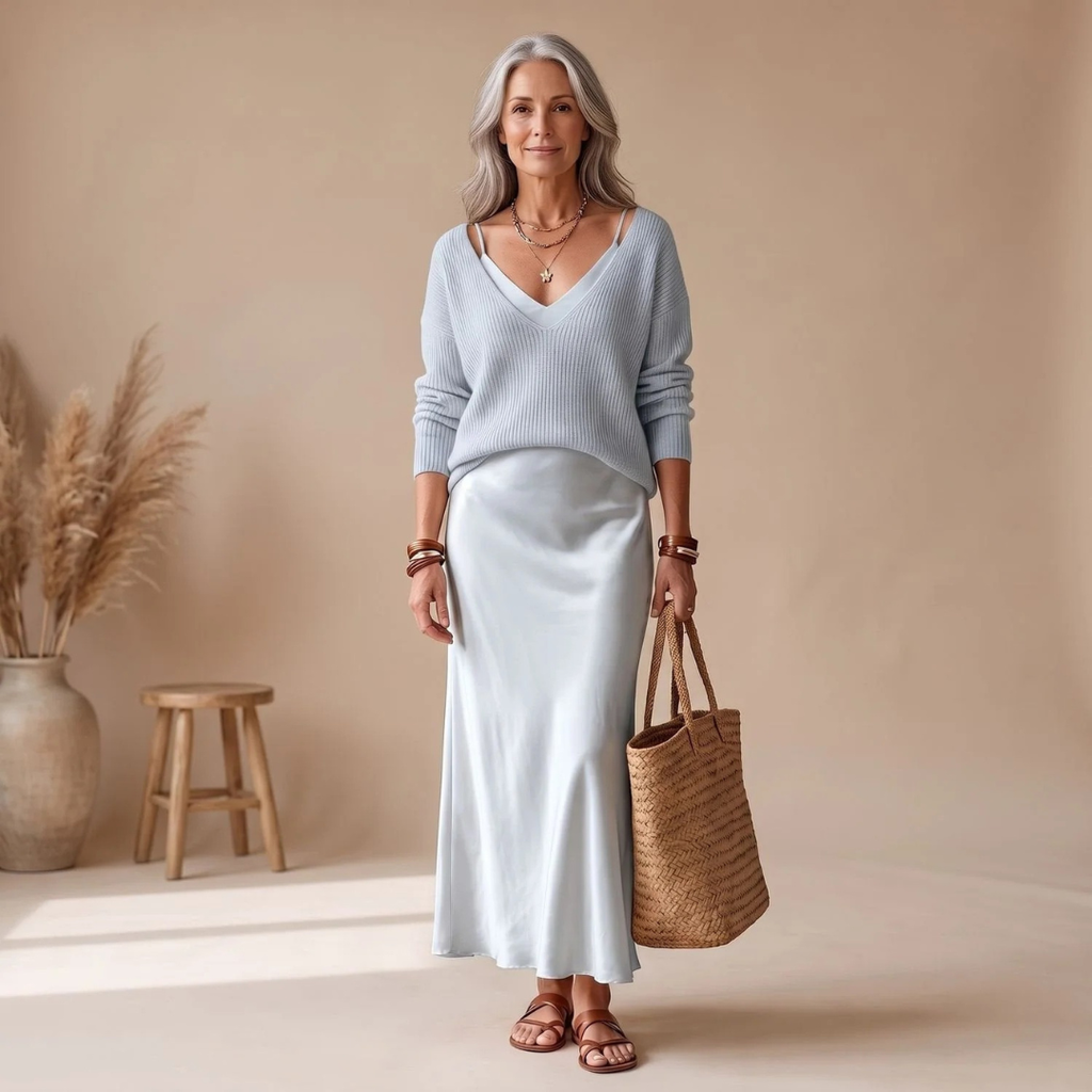 Dagmar | Damen Abendkleid mit Langarm
