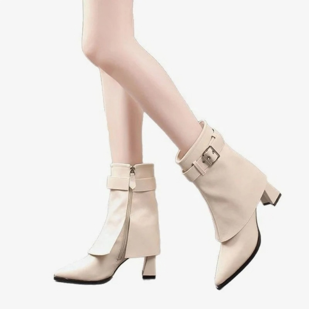 Dalia | Damen Orthopädische Stiefeletten mit Riemen und Absatz