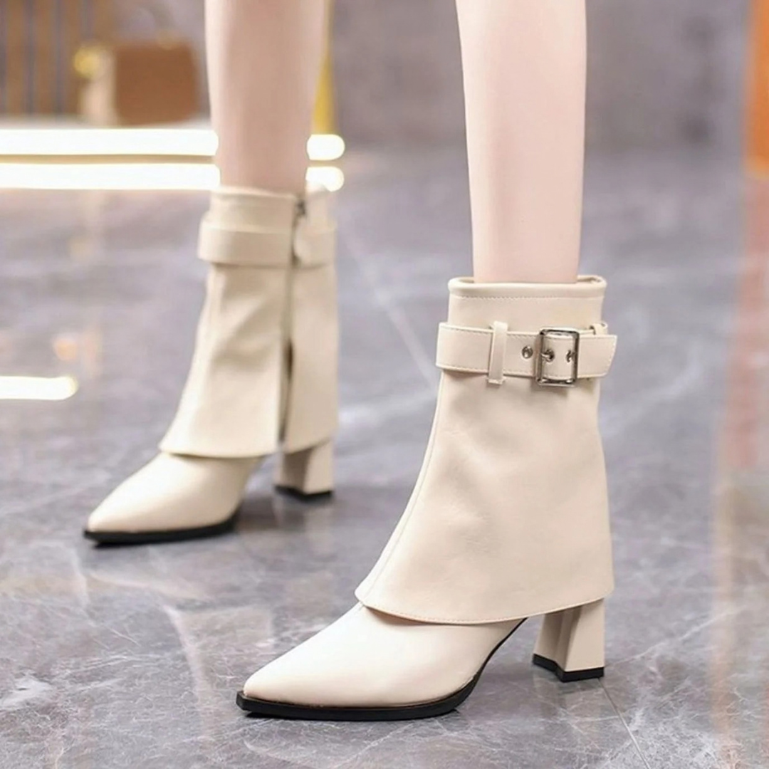 Dalia | Damen Orthopädische Stiefeletten mit Riemen und Absatz