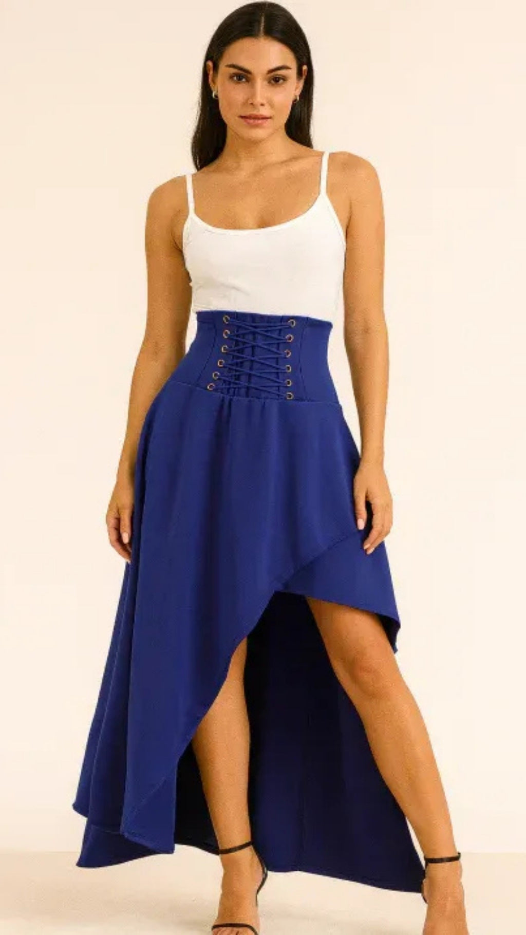 Damen Rock lang mit Schlitz | Midi