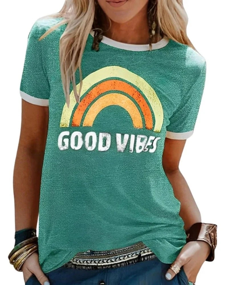 Damen T-Shirt mit Print | Sommer Kurzarm