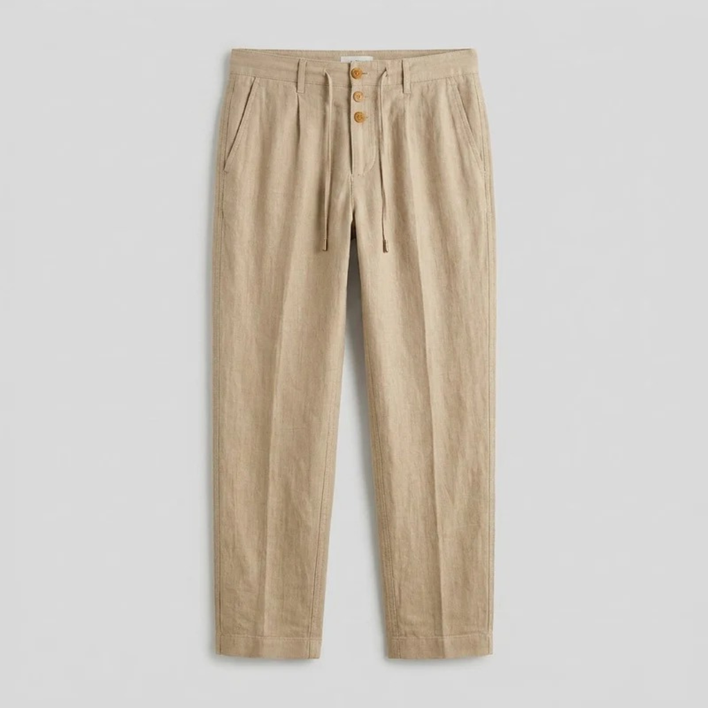 Daniel | Herren Freizeit Leinen Hose