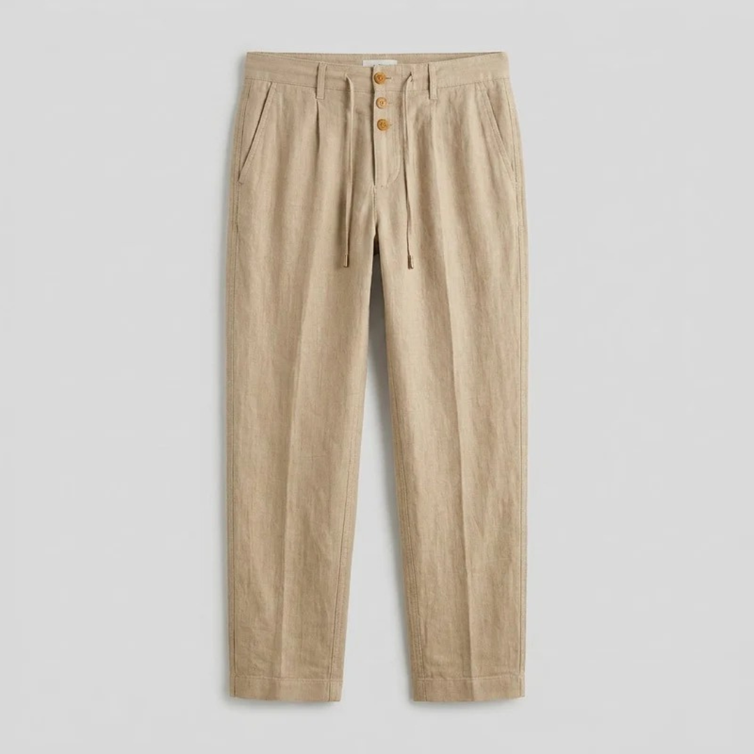 Daniel | Herren Freizeit Leinen Hose