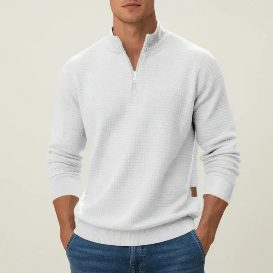 Daniel | Herren Strick Pullover mit Quarter-Zip