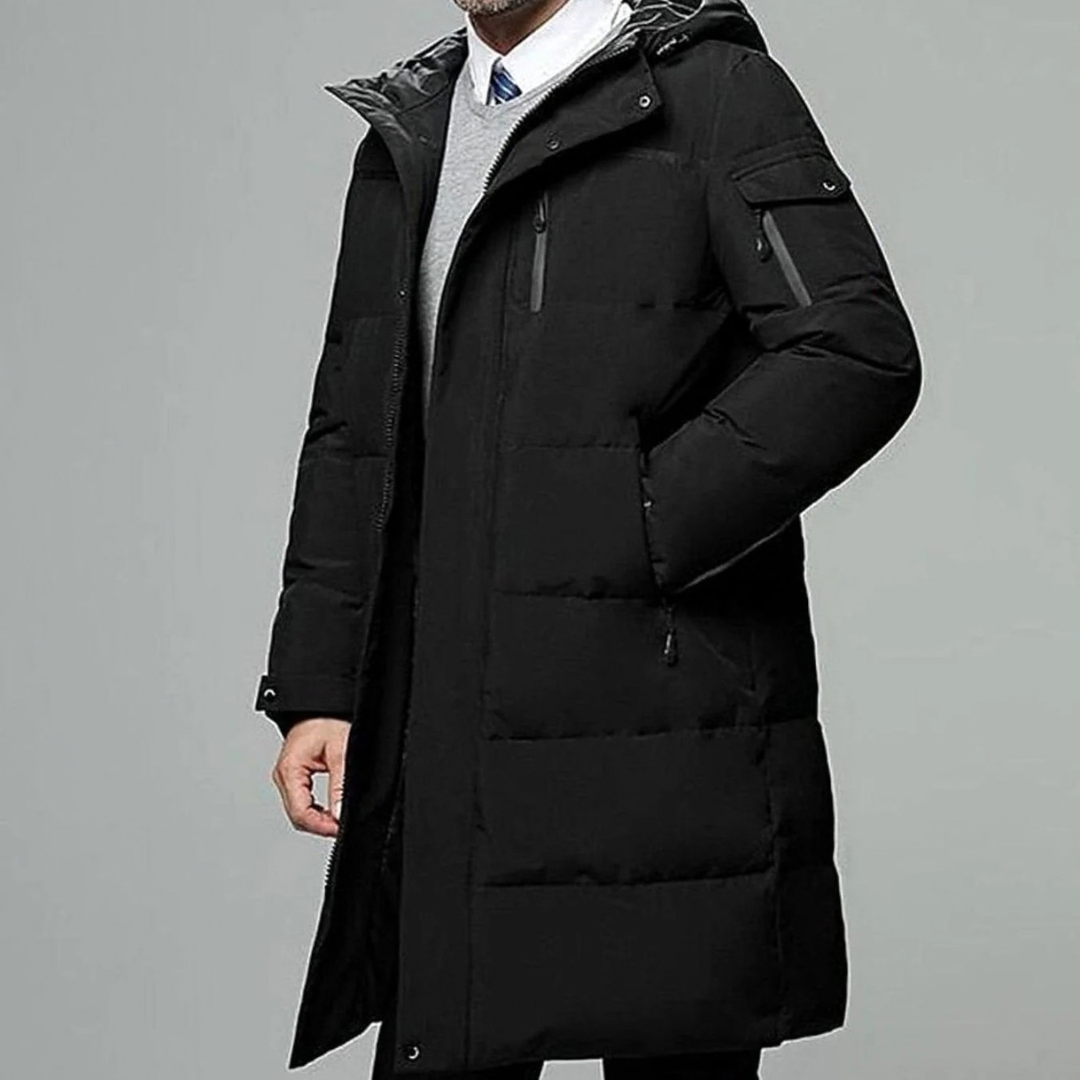 Dennis | Herren Winterjacke mit Kapuze und Puffer Design