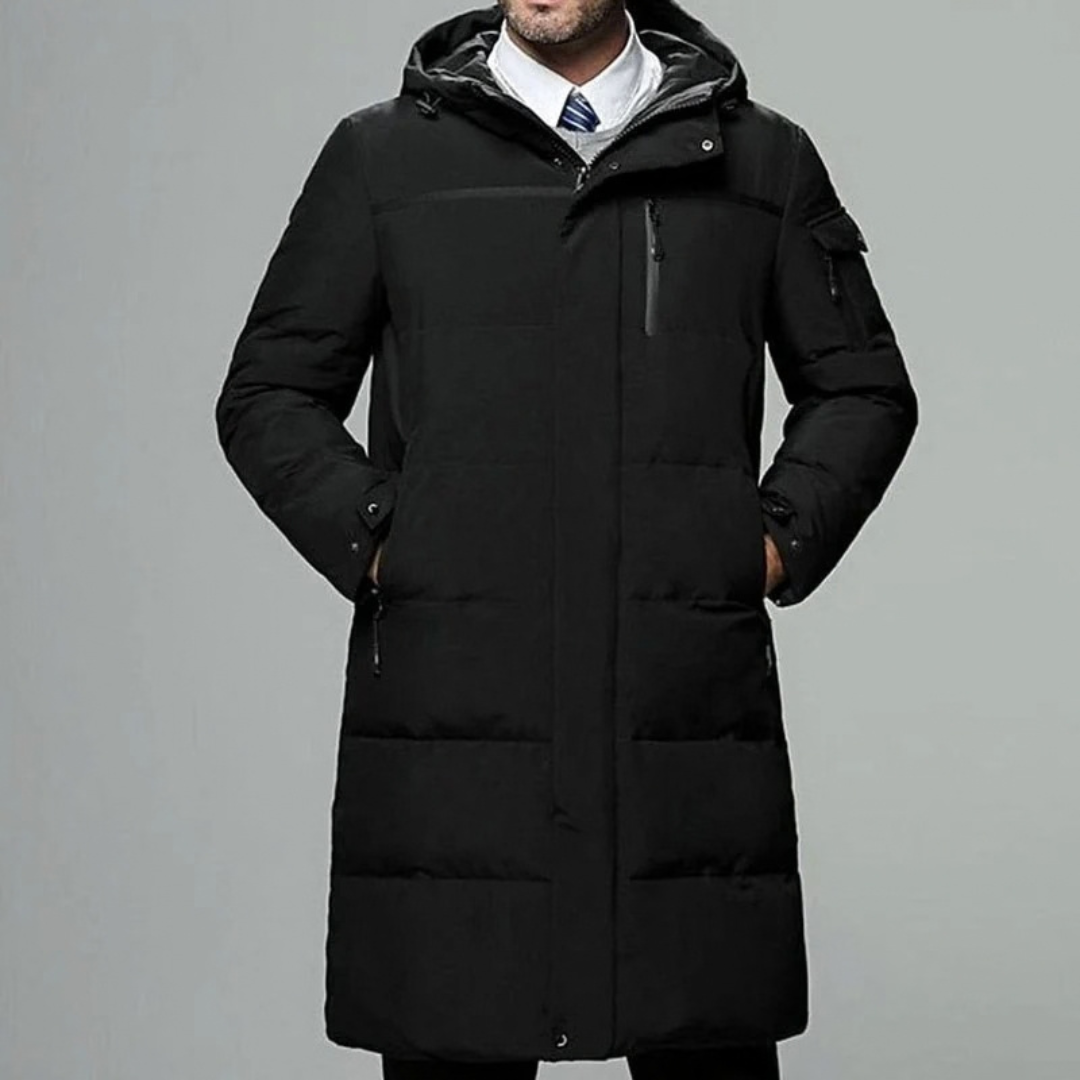 Dennis | Herren Winterjacke mit Kapuze und Puffer Design