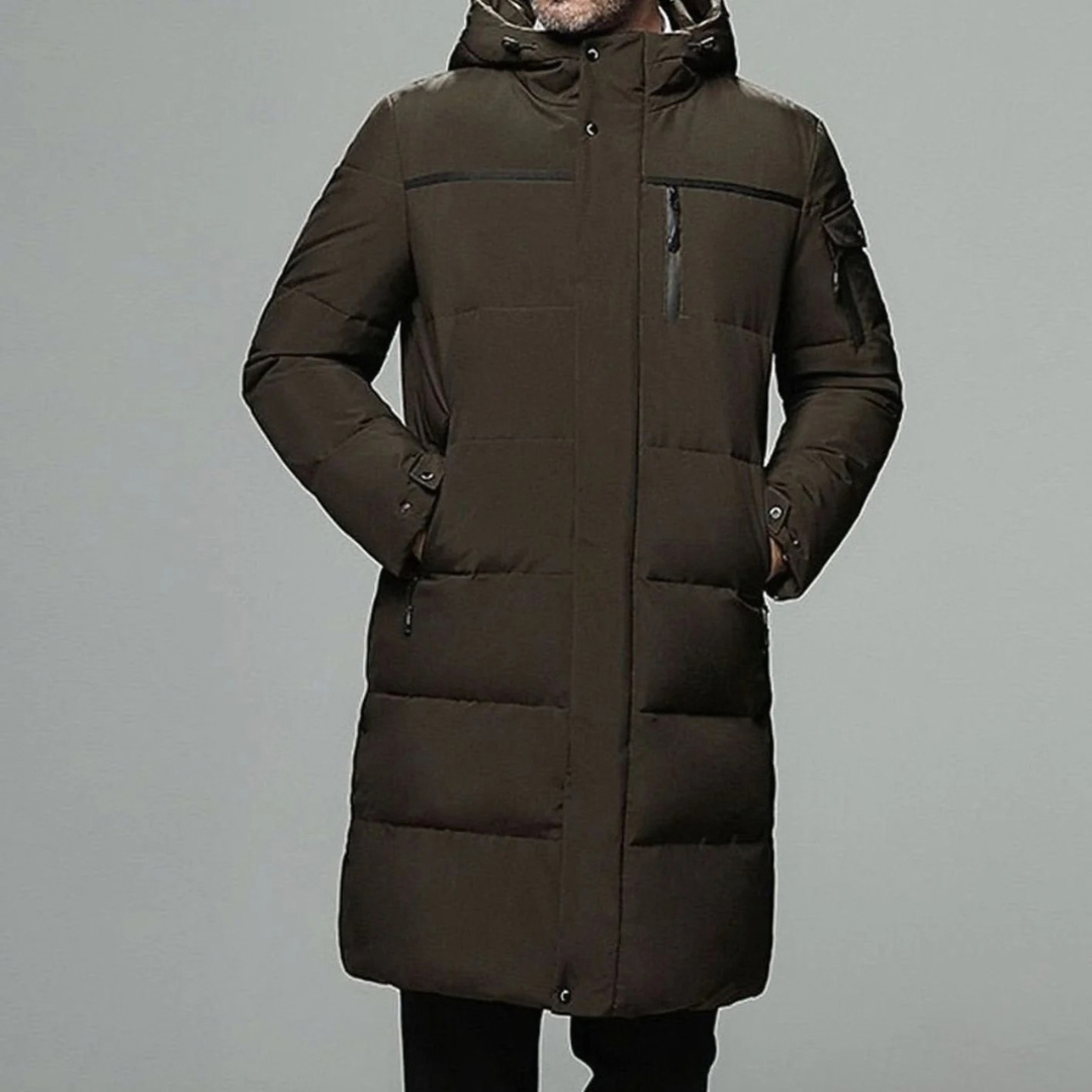 Dennis | Herren Winterjacke mit Kapuze und Puffer Design