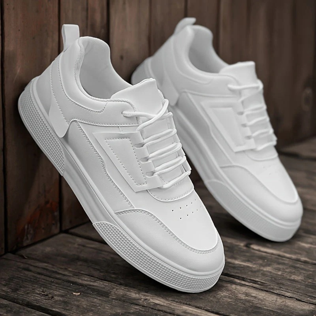 Detlef | Weiße Herren Moderne Sneaker Urban Streetstyle
