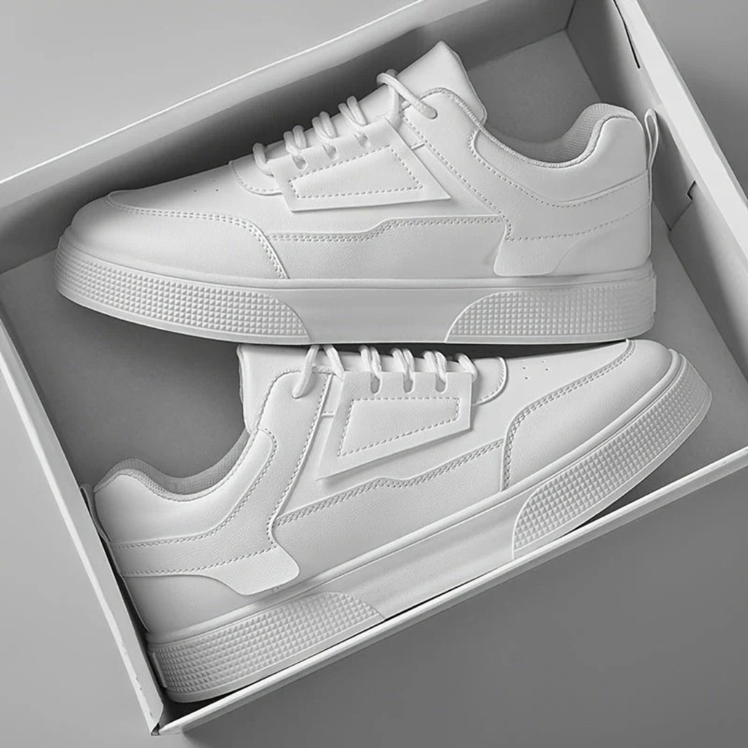Detlef | Weiße Herren Moderne Sneaker Urban Streetstyle