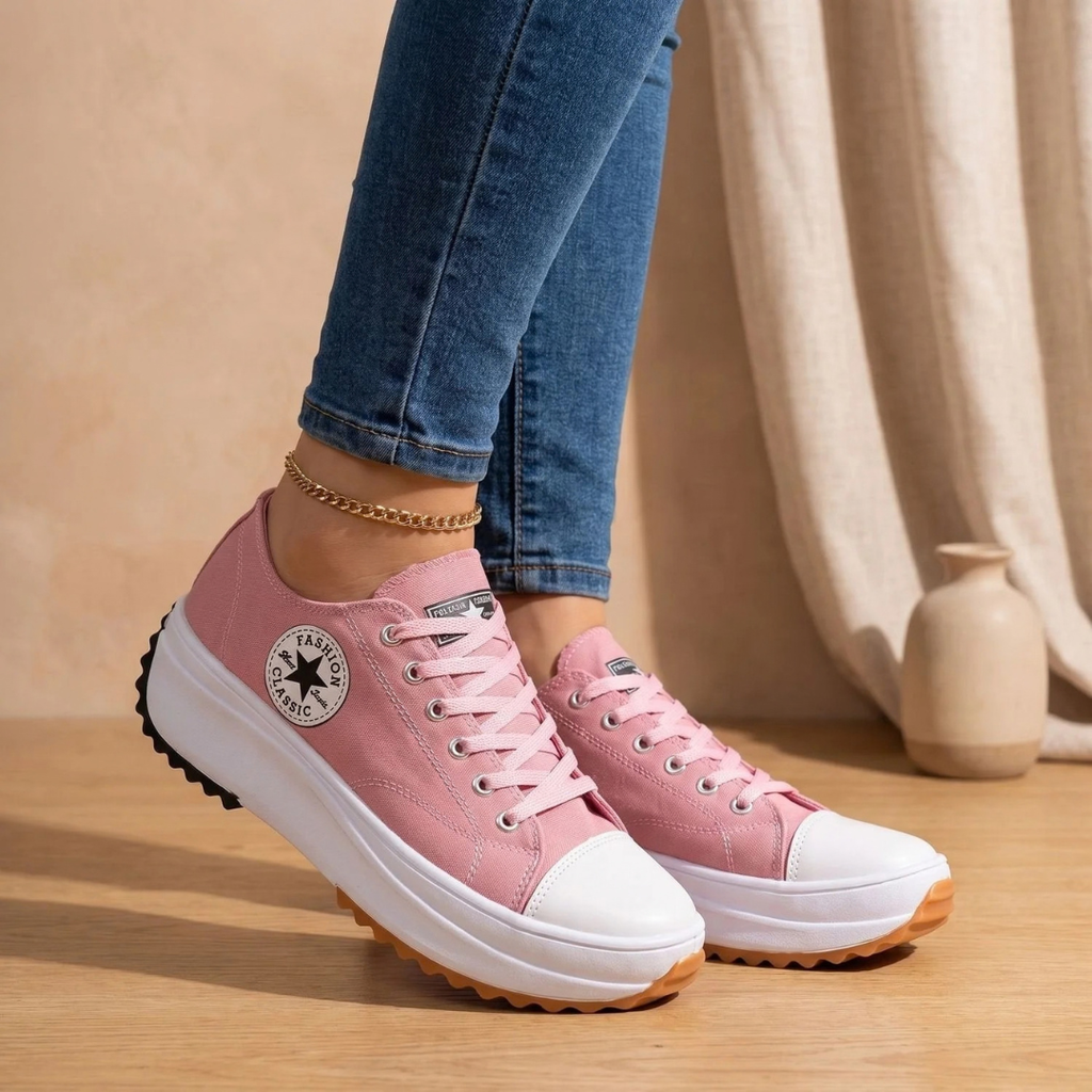 Diana | Damen Orthopädische Sneaker mit Schnürschuh Design und Bogen Unterstützung