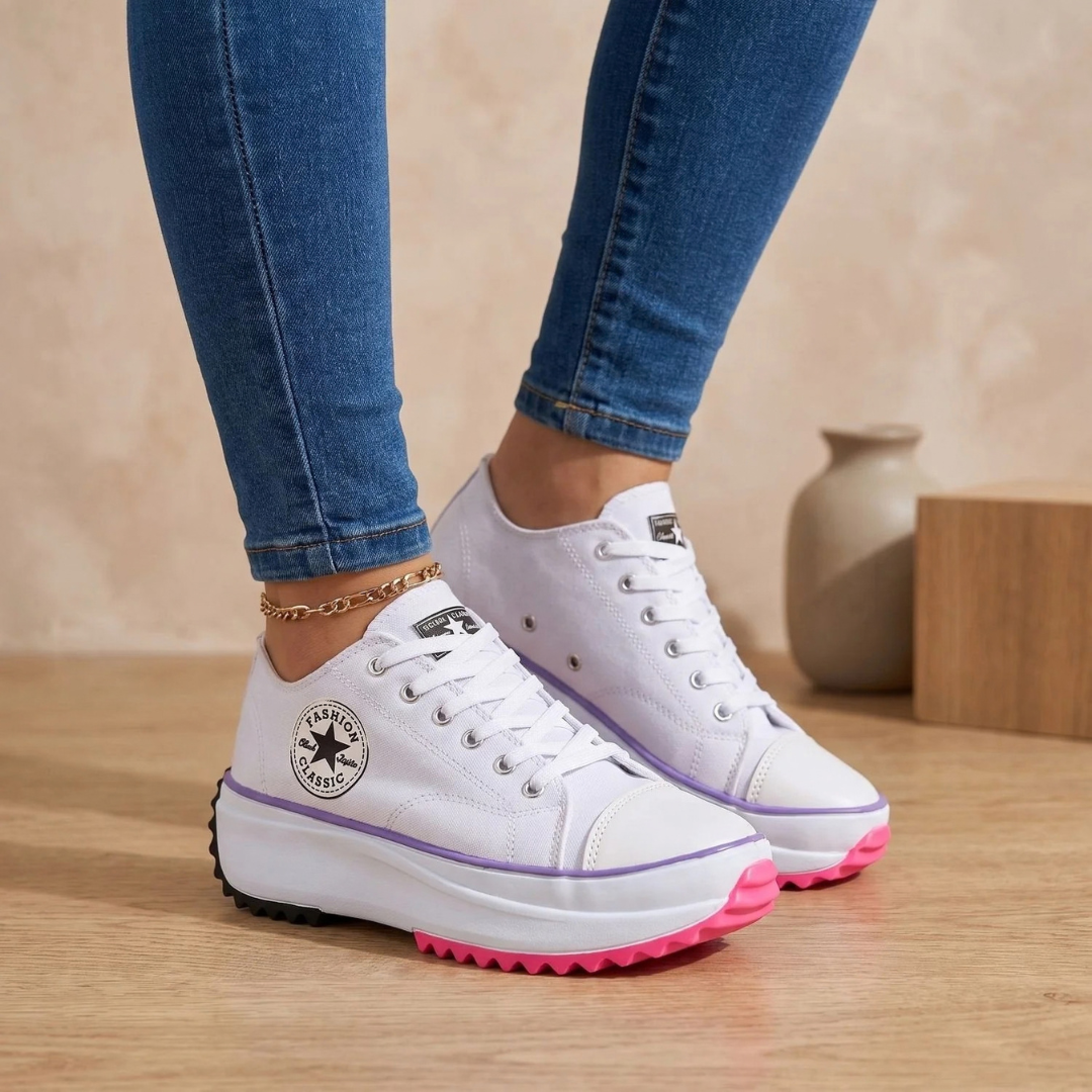 Diana | Damen Orthopädische Sneaker mit Schnürschuh Design und Bogen Unterstützung