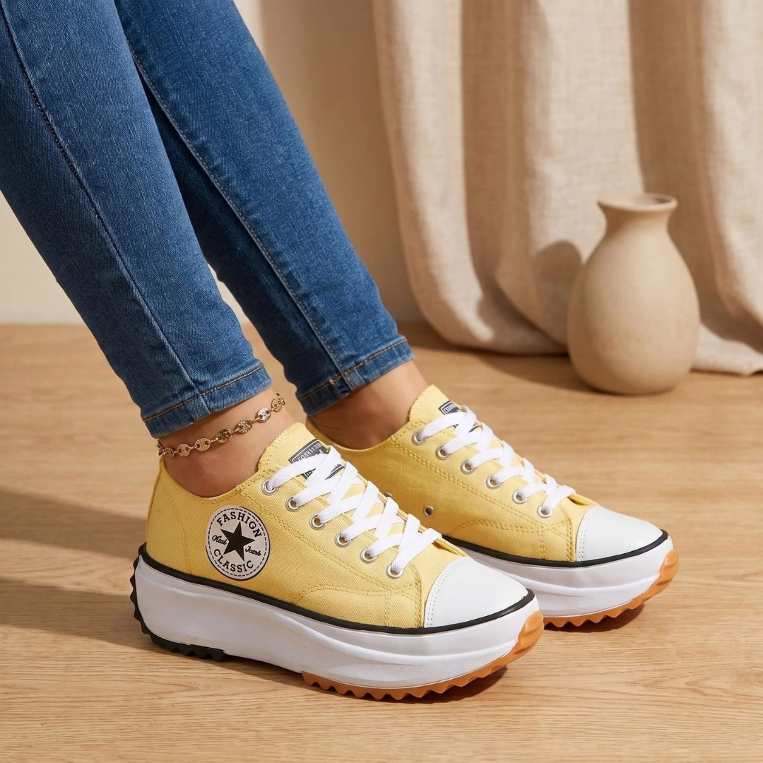 Diana | Damen Orthopädische Sneaker mit Schnürschuh Design und Bogen Unterstützung