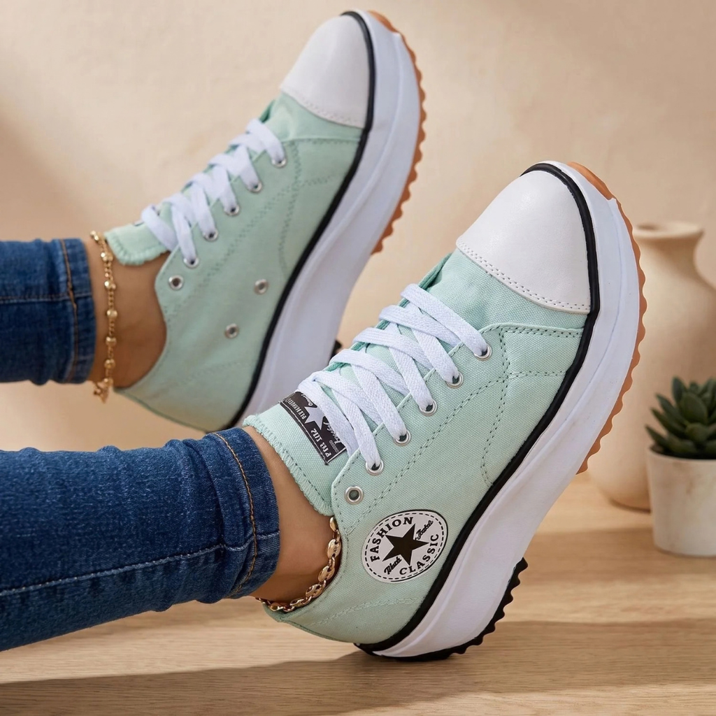 Diana | Damen Orthopädische Sneaker mit Schnürschuh Design und Bogen Unterstützung