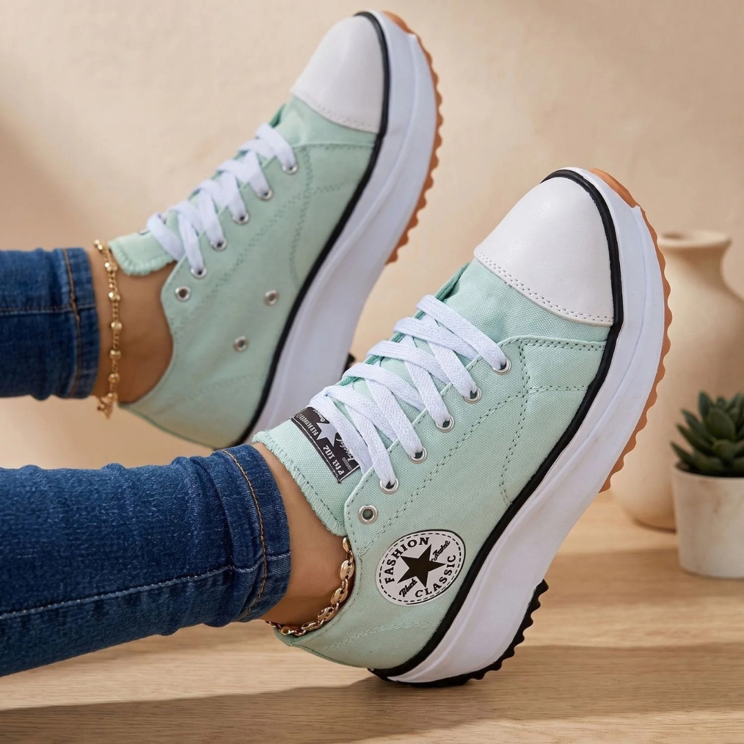 Diana | Damen Orthopädische Sneaker mit Schnürschuh Design und Bogen Unterstützung