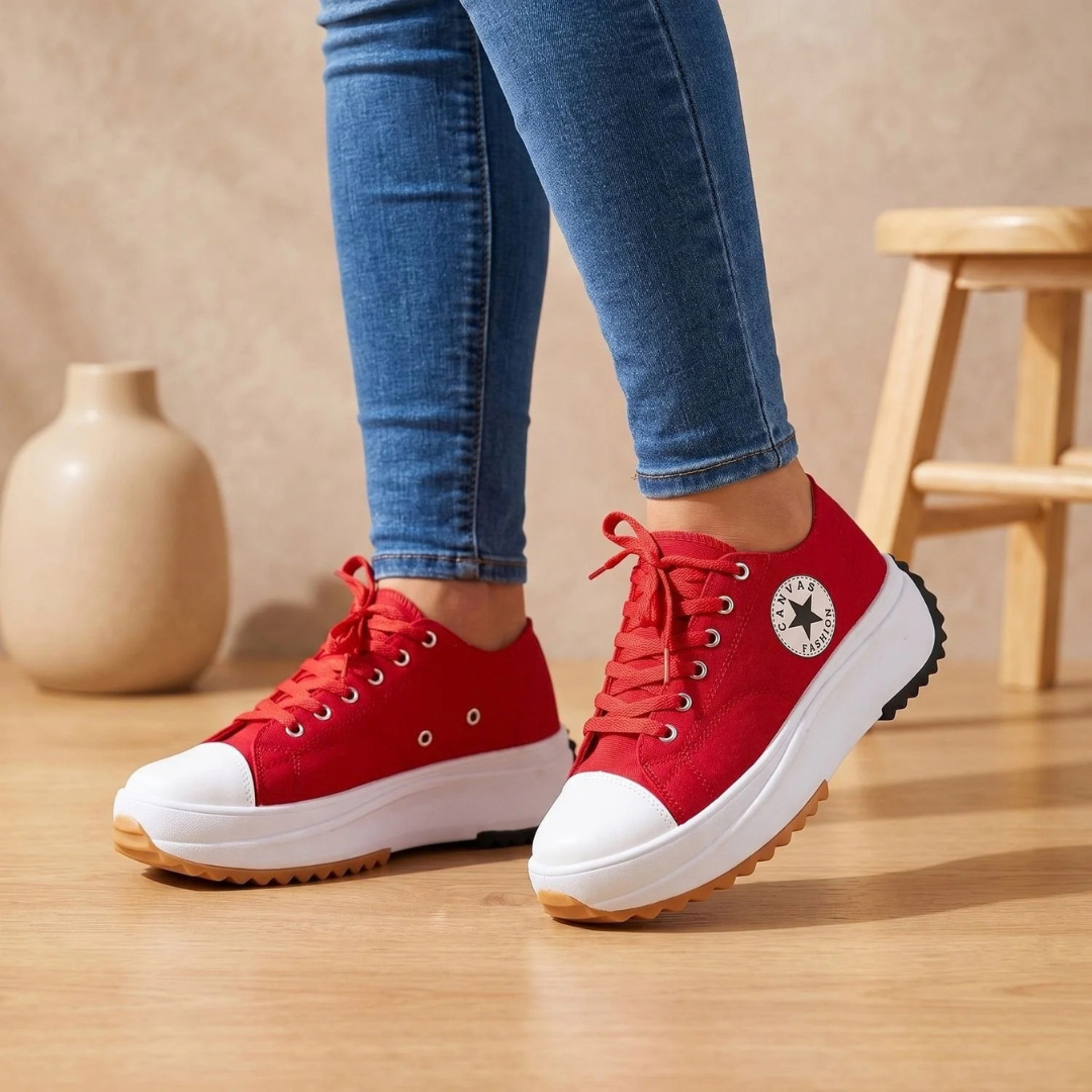 Diana | Damen Orthopädische Sneaker mit Schnürschuh Design und Bogen Unterstützung