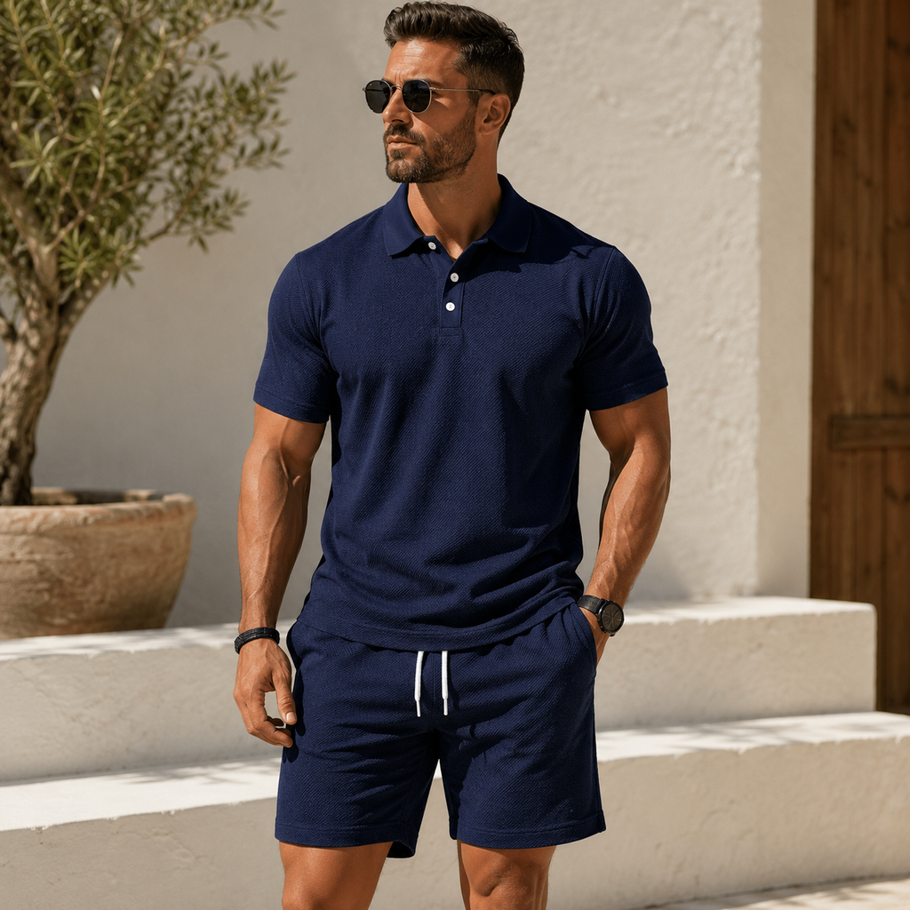 Dirk | Herren Sommer Set Poloshirt Shorts