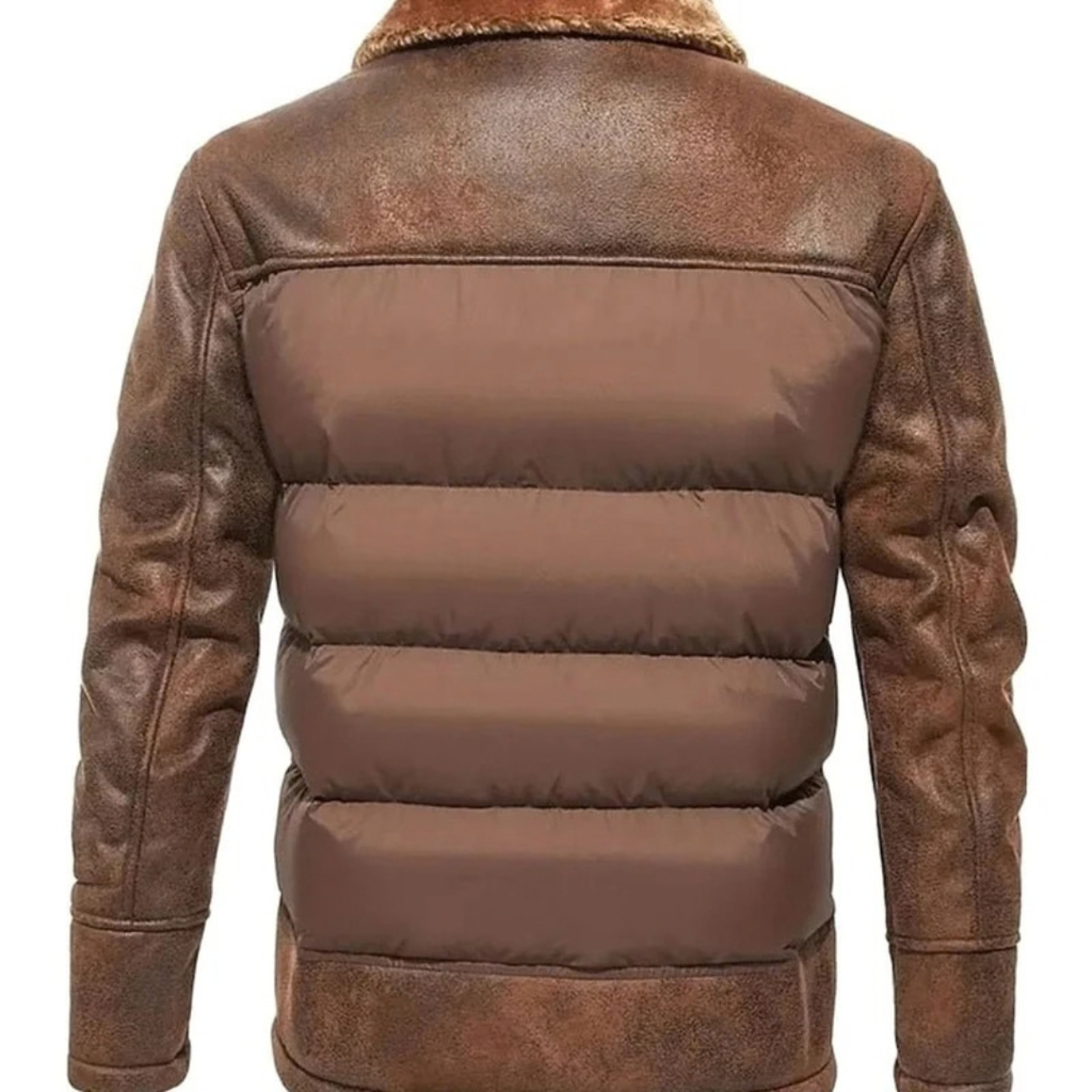 Dirk | Herren Winterjacke mit Kragen und Puffer Design