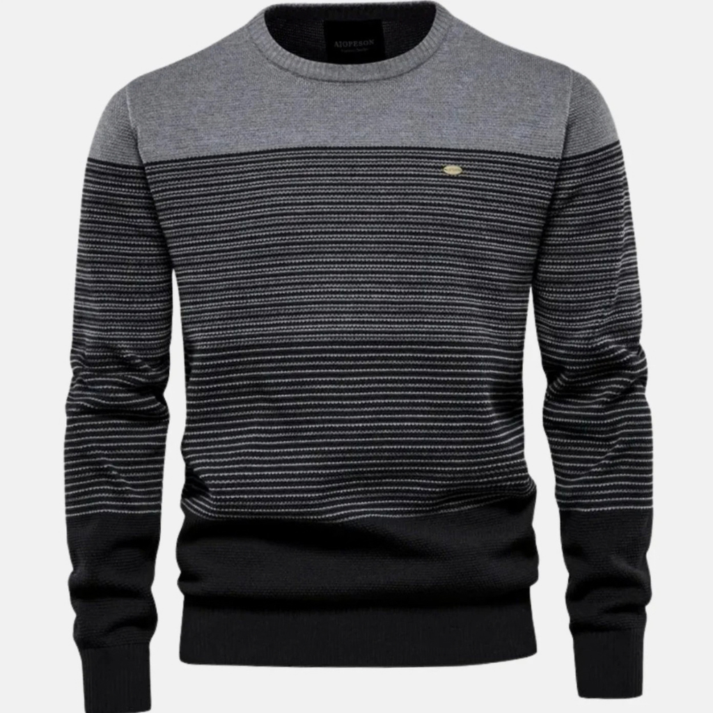 Dominik | Herren Pullover mit Streifen, Farbverlauf und Langarm