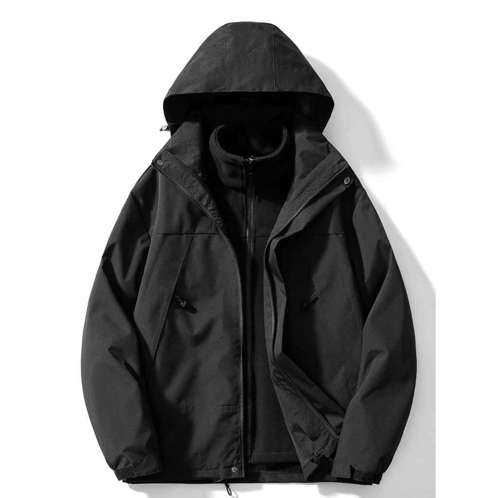 Dominik | Herren Winterjacke mit Fleece Design und Kapuze