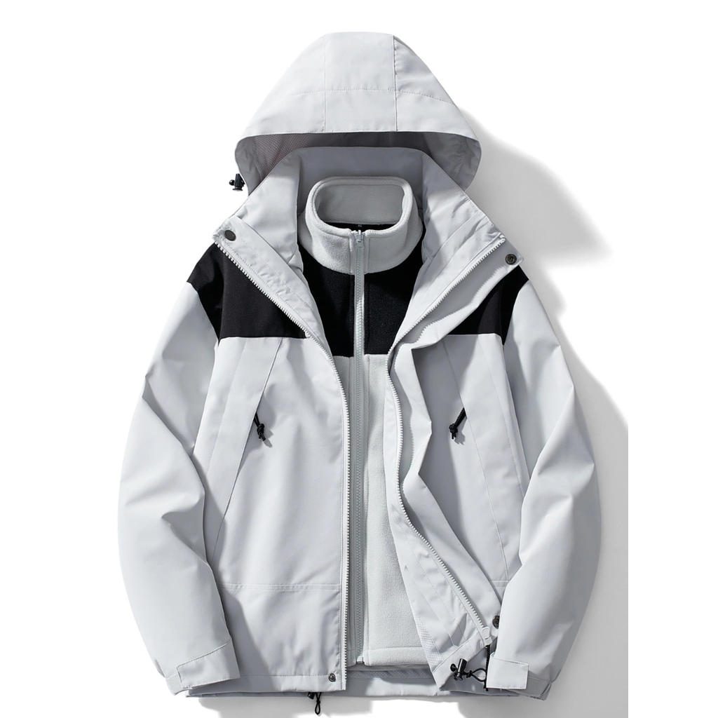Dominik | Herren Winterjacke mit Fleece Design und Kapuze