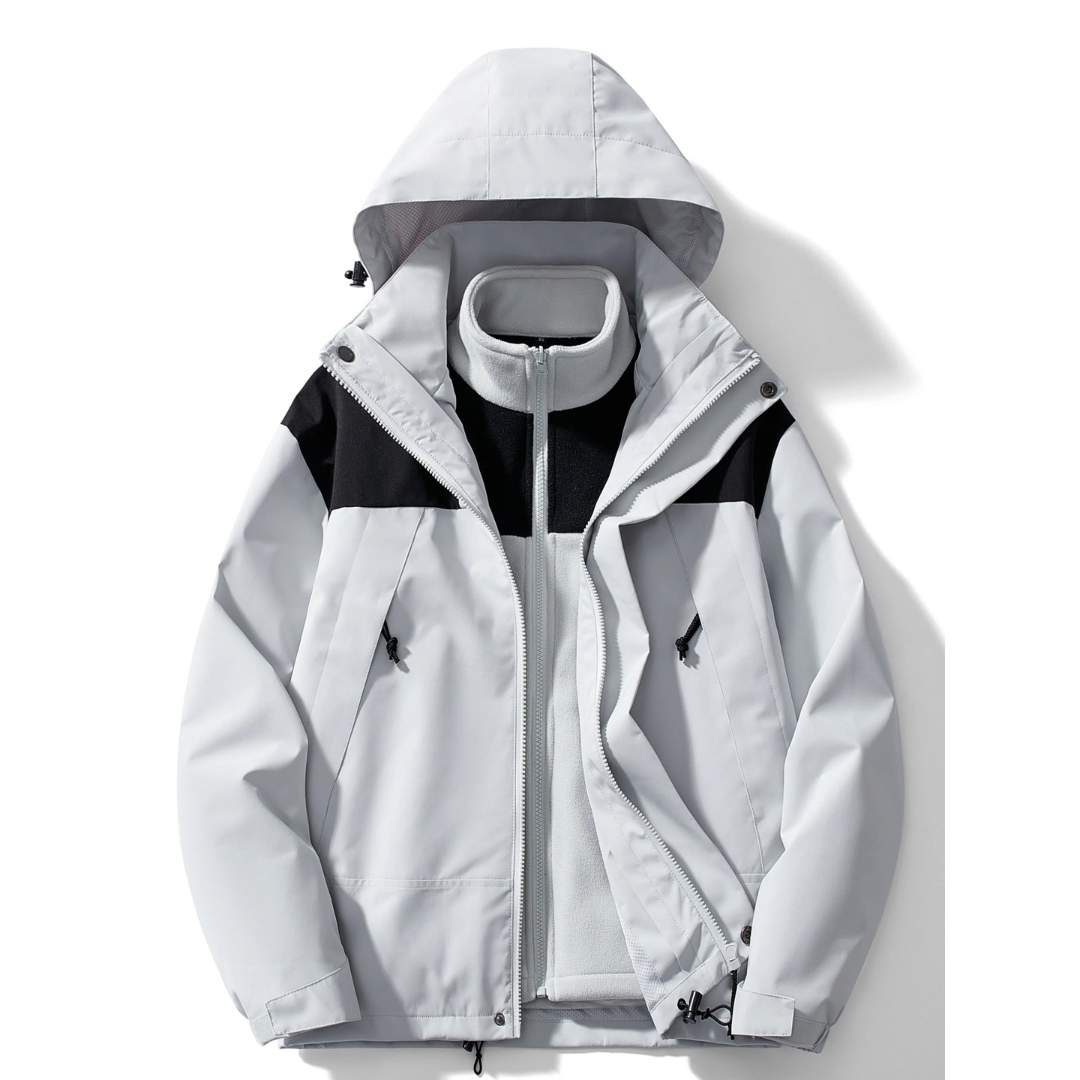 Dominik | Herren Winterjacke mit Fleece Design und Kapuze