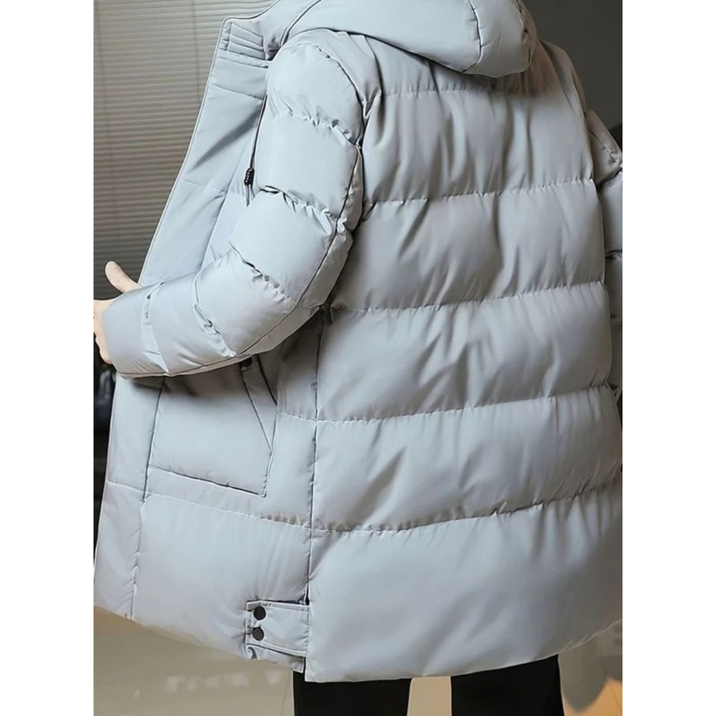 Dominik | Herren Winterjacke mit Kapuze und langem Design