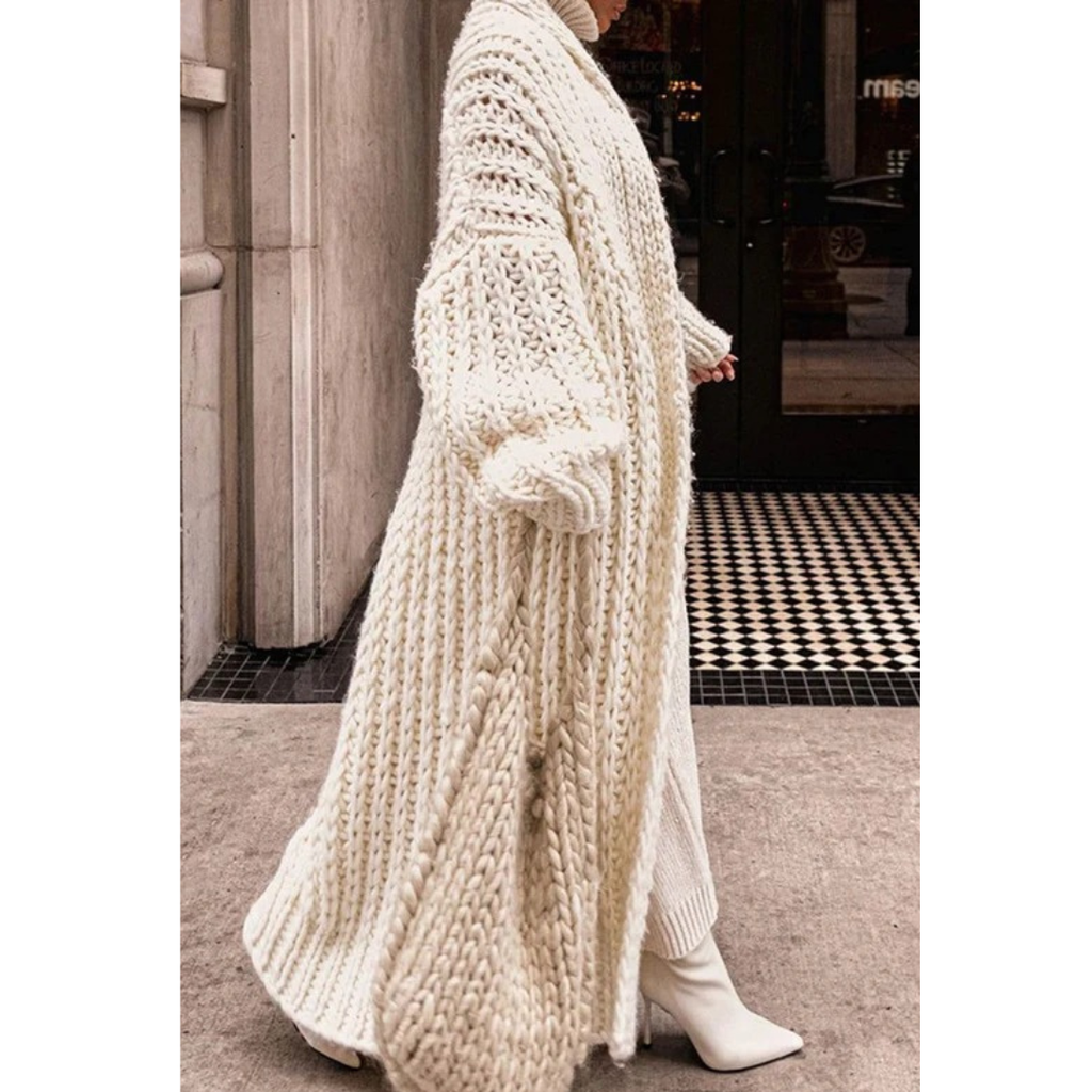 Dorothea | Damen Offene Oversize Strickjacke