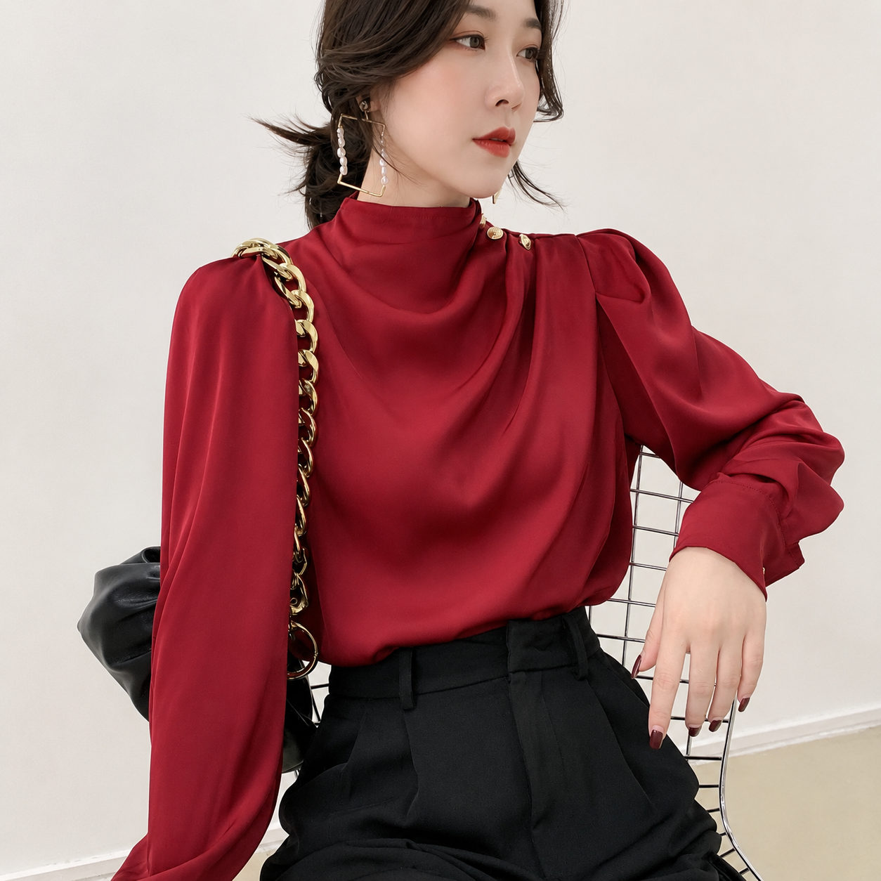Edeltraud | Damen Lässige Bluse