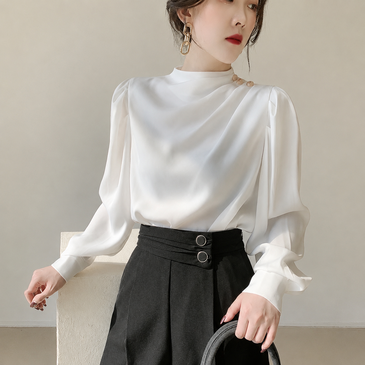 Edeltraud | Damen Lässige Bluse