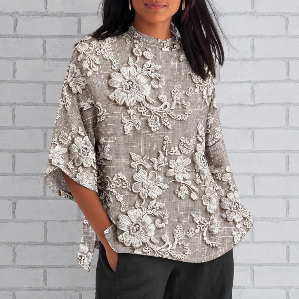 Eike | Damen Komfort Vintage Bluse