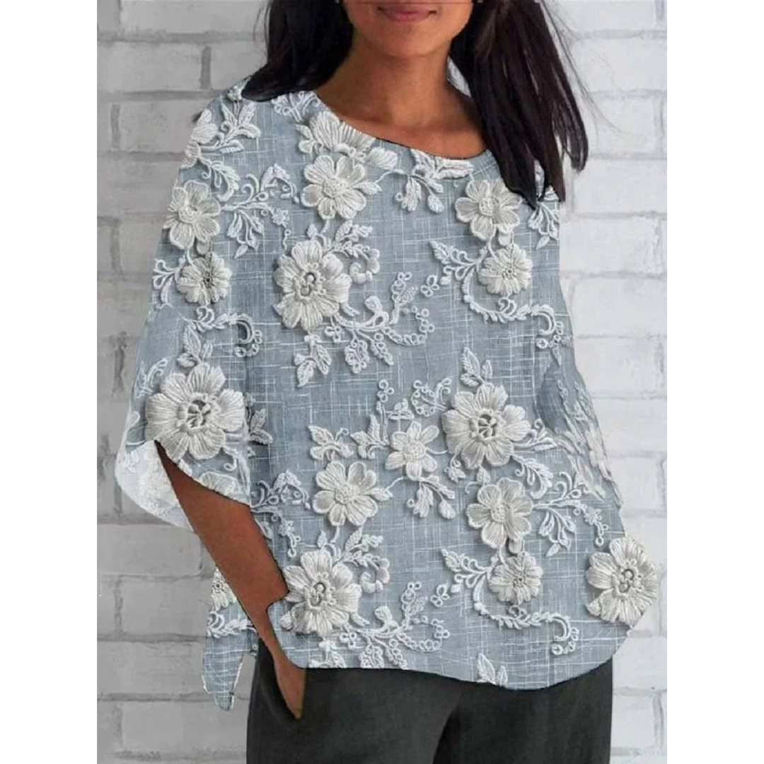 Eike | Damen Komfort Vintage Bluse