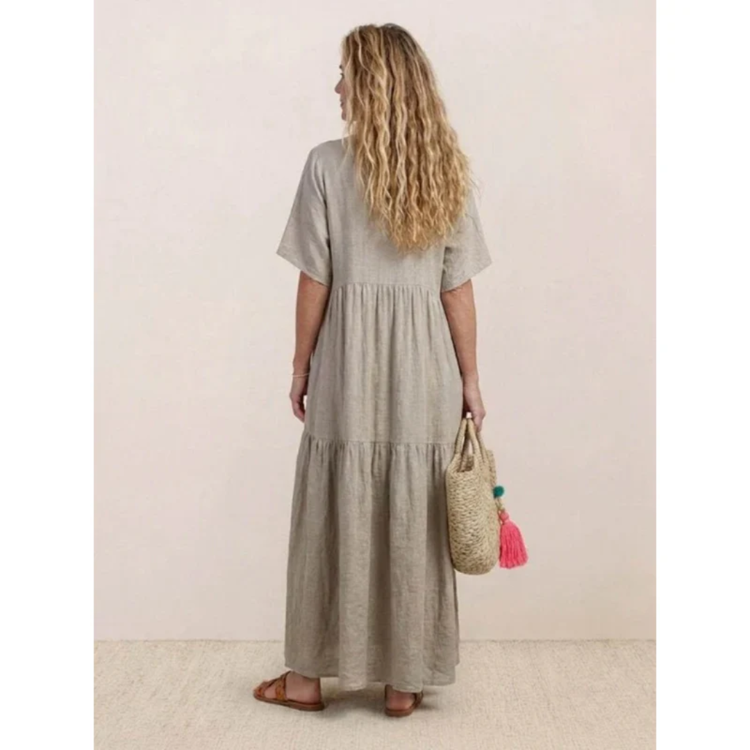 Ekaterina | Damen Sommerkleid Maxi Boho Modern