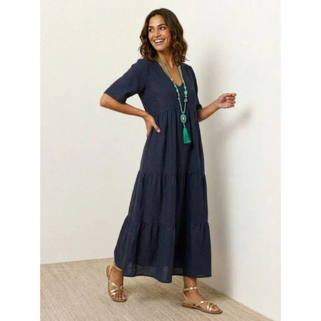 Ekaterina | Damen Sommerkleid Maxi Boho Modern