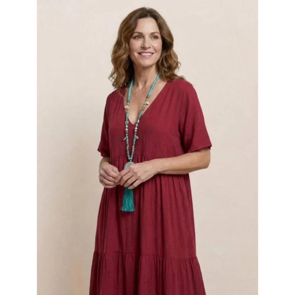 Ekaterina | Damen Sommerkleid Maxi Boho Modern
