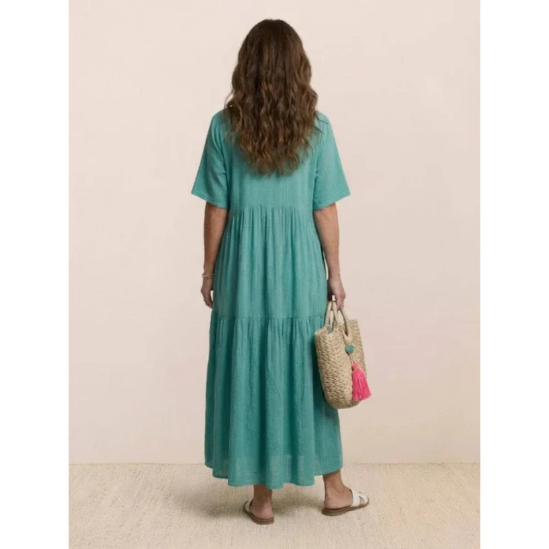 Ekaterina | Damen Sommerkleid Maxi Boho Modern
