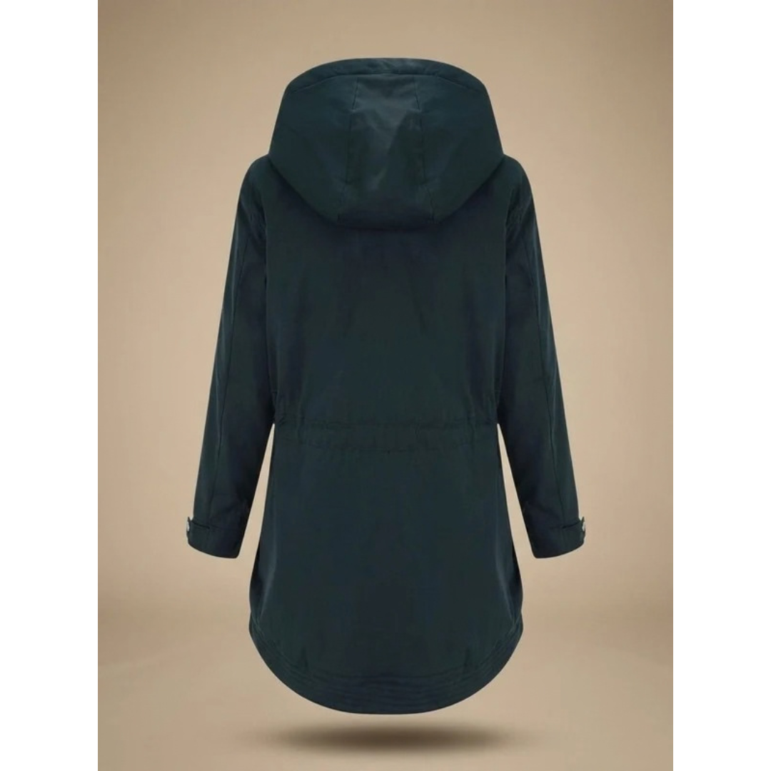 Eleonora | Damen Winterjacke im Parka Stil mit Fleece, Kapuze und Taschen