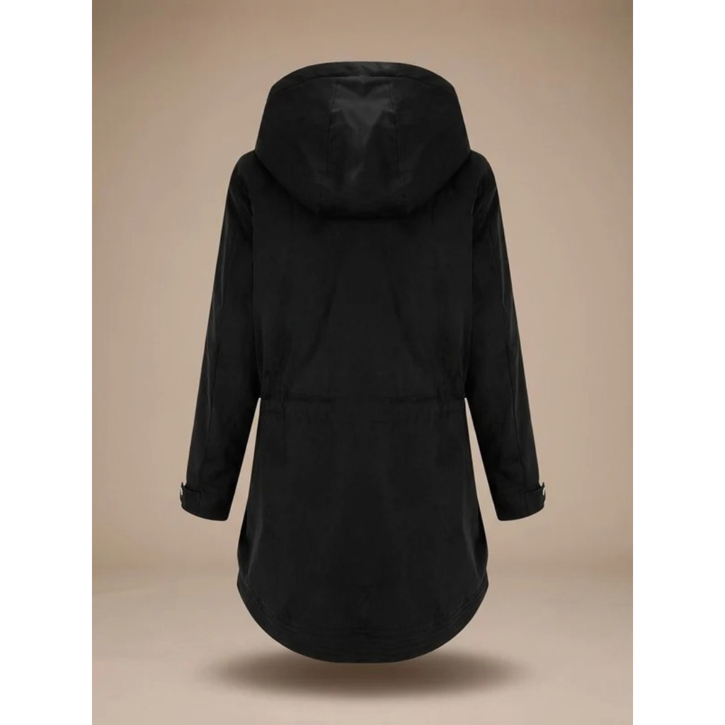 Eleonora | Damen Winterjacke im Parka Stil mit Fleece, Kapuze und Taschen