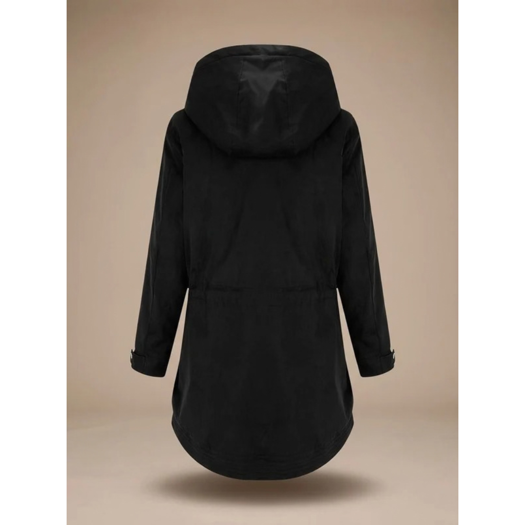 Eleonora | Damen Winterjacke im Parka Stil mit Fleece, Kapuze und Taschen