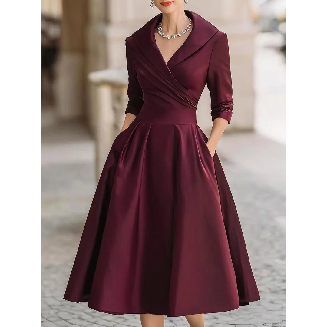 Eleonore | Damen Abendkleid mit Wickel stil