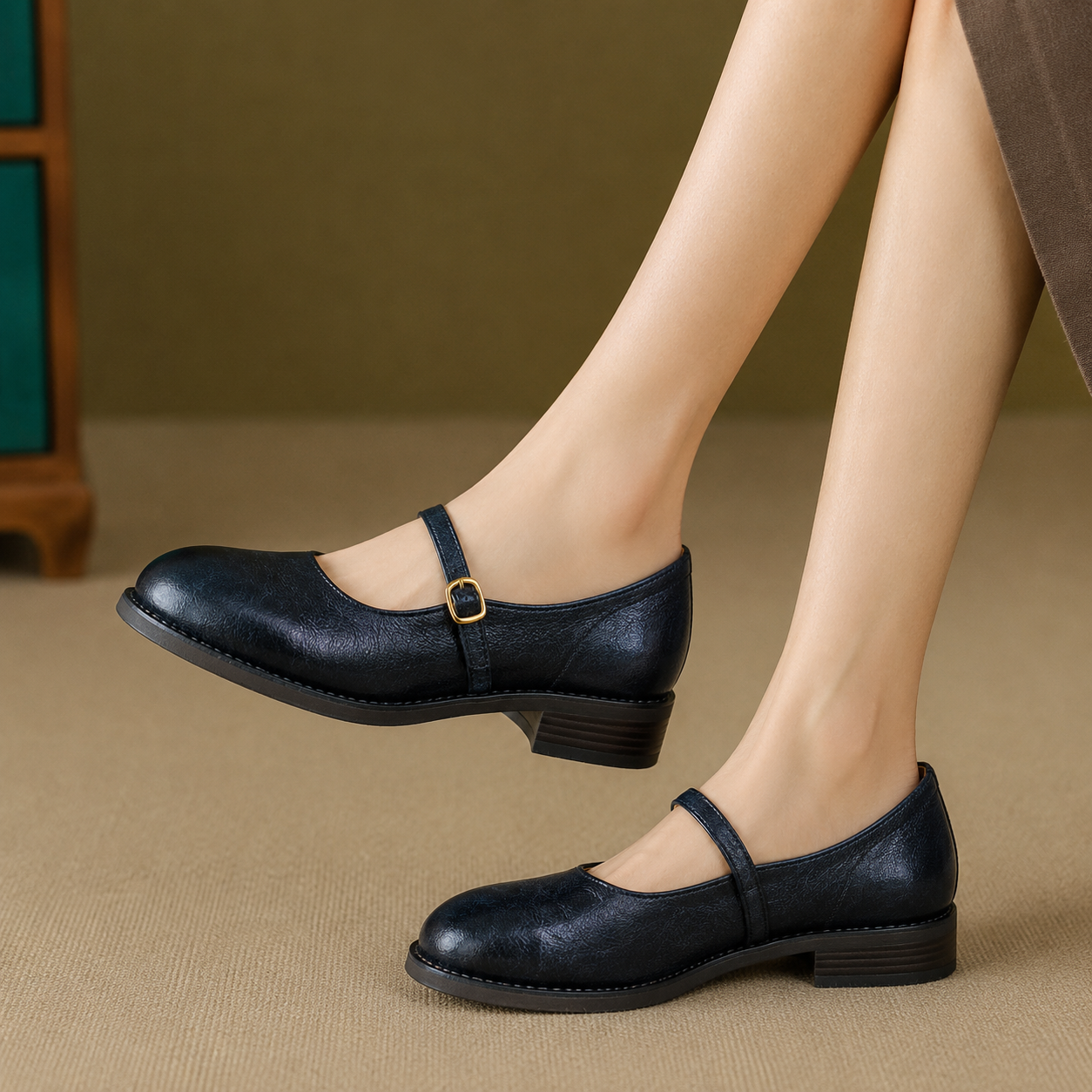 Eleonore | Damen Orthopädische Leder Ballerinas
