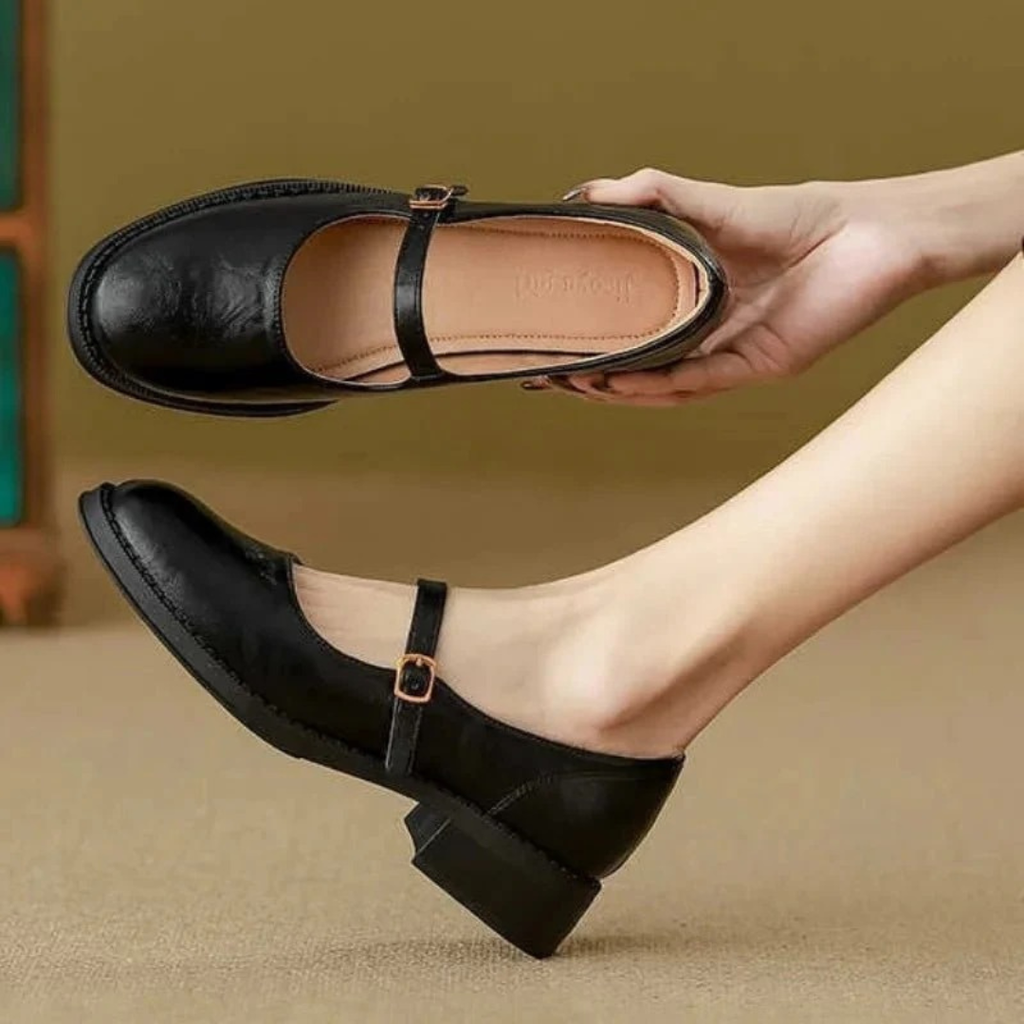Eleonore | Damen Orthopädische Leder Ballerinas