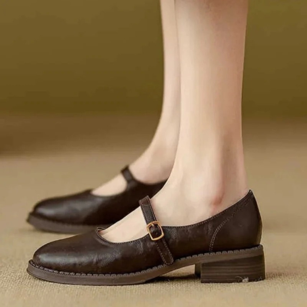 Eleonore | Damen Orthopädische Leder Ballerinas