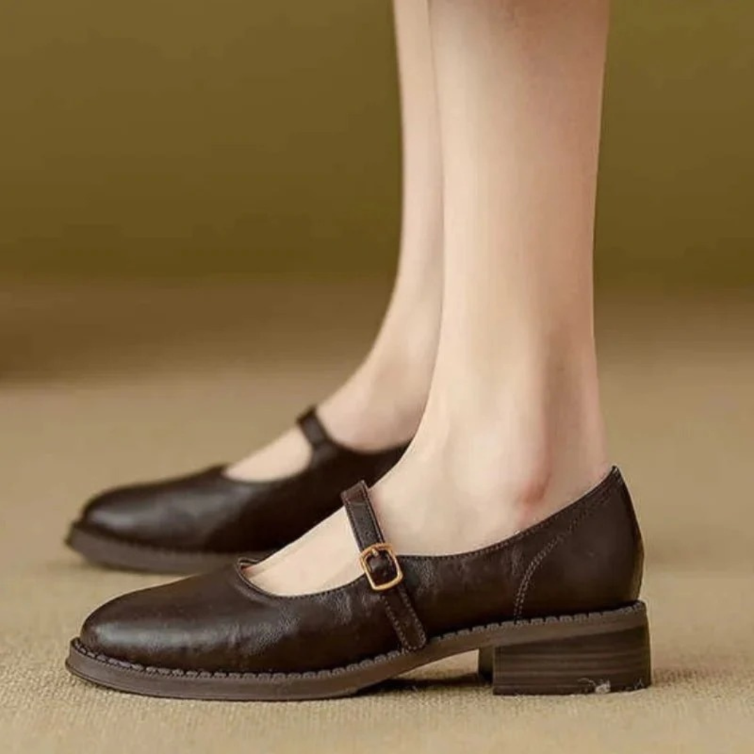 Eleonore | Damen Orthopädische Leder Ballerinas